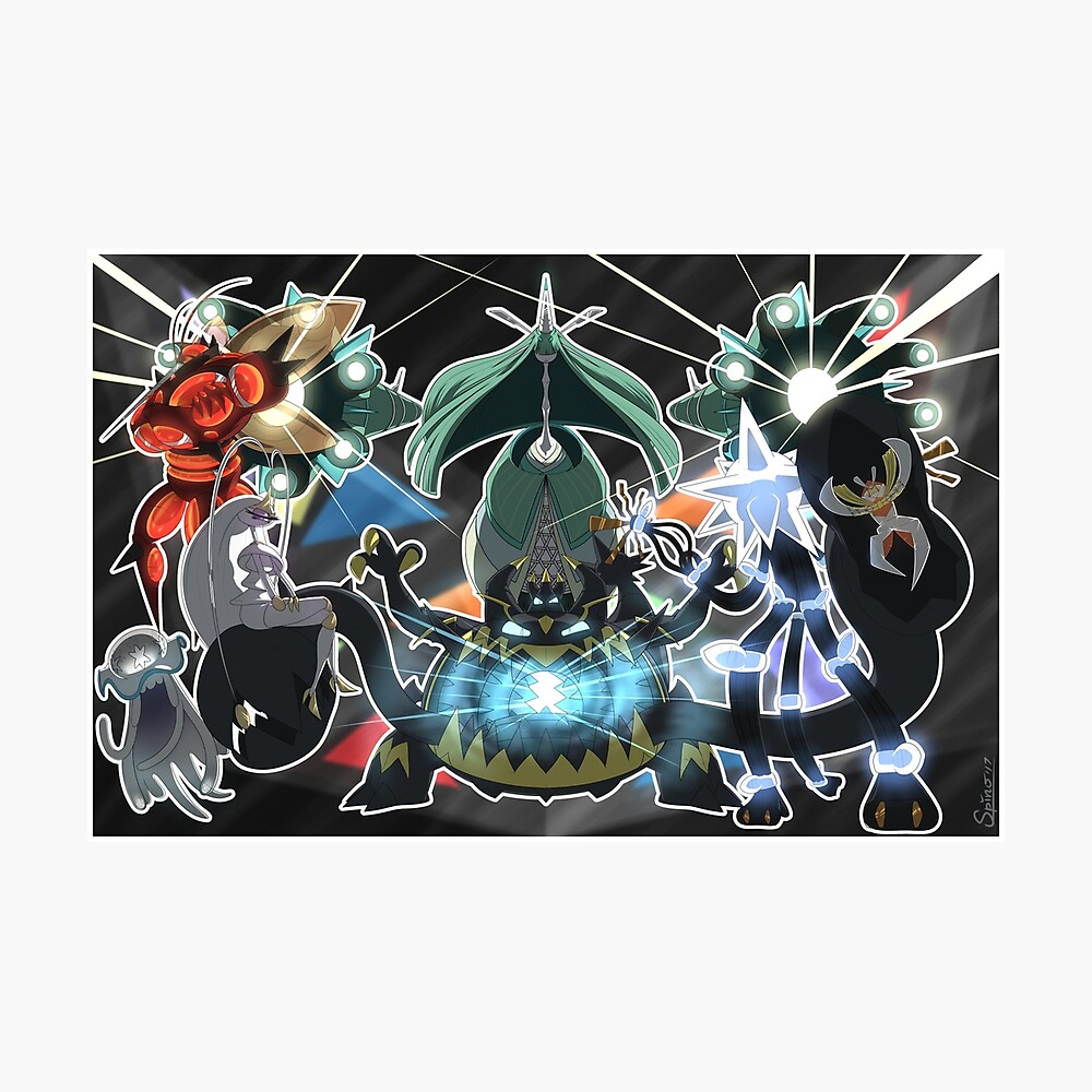 The Ultra Beasts Squad Poster By Spino Redbubble