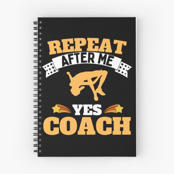 Item preview, Repeat After Me Yes Coach High Jump - Yellow White - Funny Sports designed and sold by GymWearDepot.