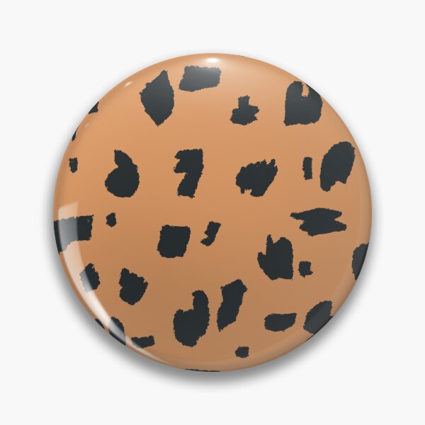 Item preview, Ocelot pattern pastel retro orange and black designed and sold by vianahline.