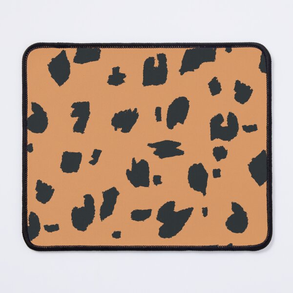 Item preview, Ocelot pattern pastel retro orange and black designed and sold by vianahline.