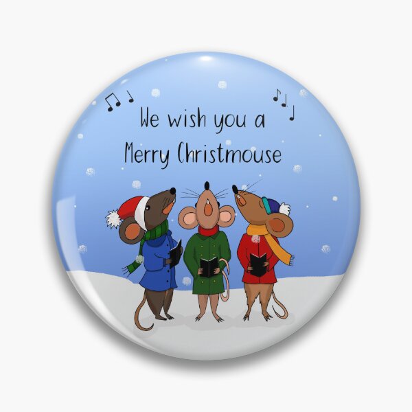 Item preview, We Wish you a Merry Christmouse, singing mice design designed and sold by Maddy Bennett.