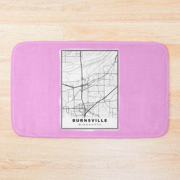 Item preview, Minimalist Burnsville Map designed and sold by Tamas Das.