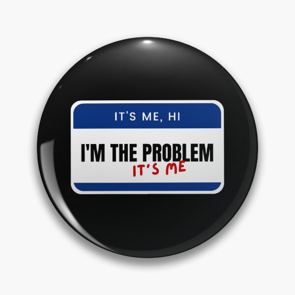 Red Its Me Hi Im The Problem Its Me Anti-Hero Midnight Taylor Swift Name  Tag | Poster