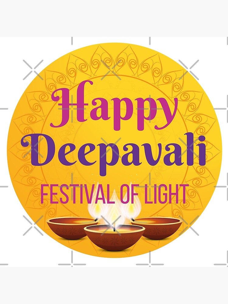 Happy Deepavali Festival Of Lights Poster by ChrisPrintables