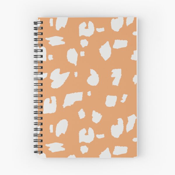 Item preview, Ocelot pattern pastel retro orange and white designed and sold by vianahline.