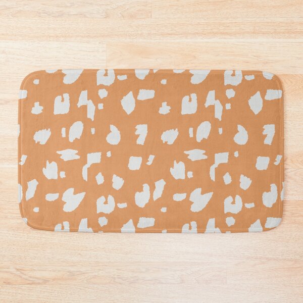 Item preview, Ocelot pattern pastel retro orange and white designed and sold by vianahline.