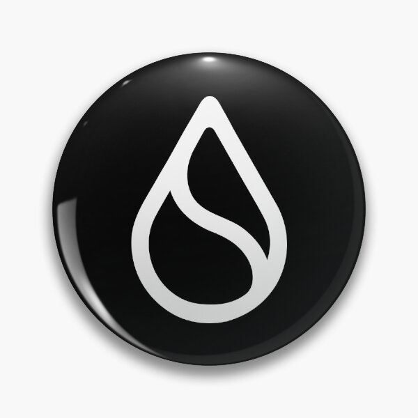 Item preview, Sui SUI Crypto Altcoin - Clean White Outline Logo Variant #2 designed and sold by CryptoMoods.