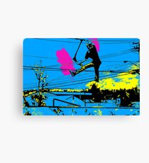 Tailgating - Stunt Scooter Tricks Canvas Print