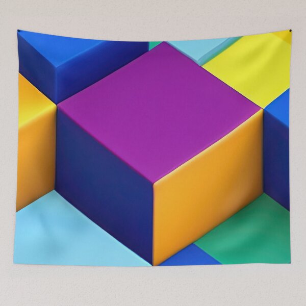 Item preview, Colourful Blocks Isometric designed and sold by Arkneer.