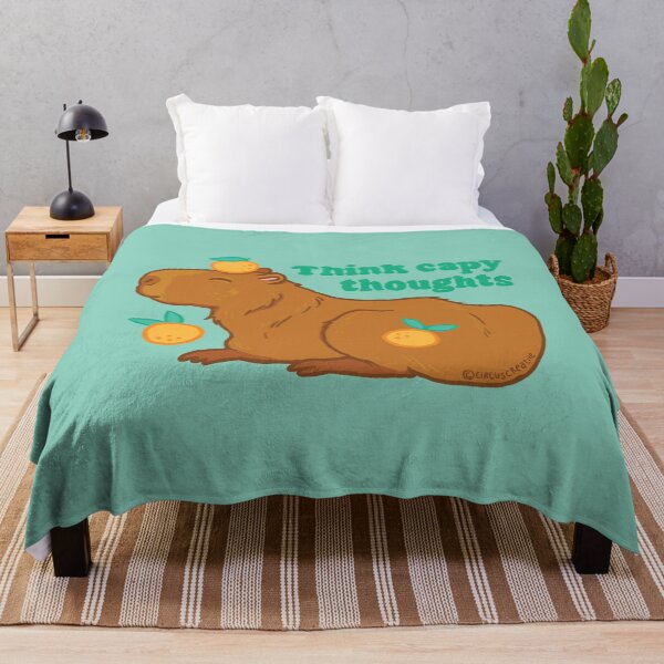 Item preview, Think capy thoughts - Capybara with mandarins designed and sold by CircusCreative.