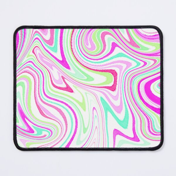 Item preview, Modern Liquid Swirl Abstract Pattern Square Vibrant Neon Tones, White, Green, Blue and Hot Pink, Multicolor Design.png designed and sold by theprintedclub.