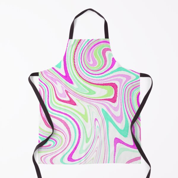 Item preview, Modern Liquid Swirl Abstract Pattern Square Vibrant Neon Tones, White, Green, Blue and Hot Pink, Multicolor Design.png designed and sold by theprintedclub.