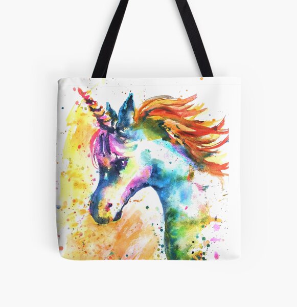 Unicorn Splash All Over Print Tote Bag