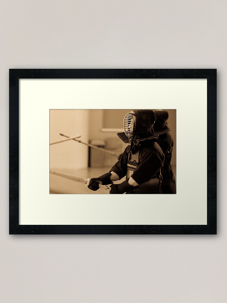 Alternate view of Kendo Lineup Framed Art Print