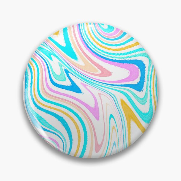 Item preview, Modern Liquid Swirl Abstract Pattern Square Vibrant Neon Tones, White, Blue Tones, Orange, Pink, Blue and Pink, Multicolor Design.png designed and sold by theprintedclub.