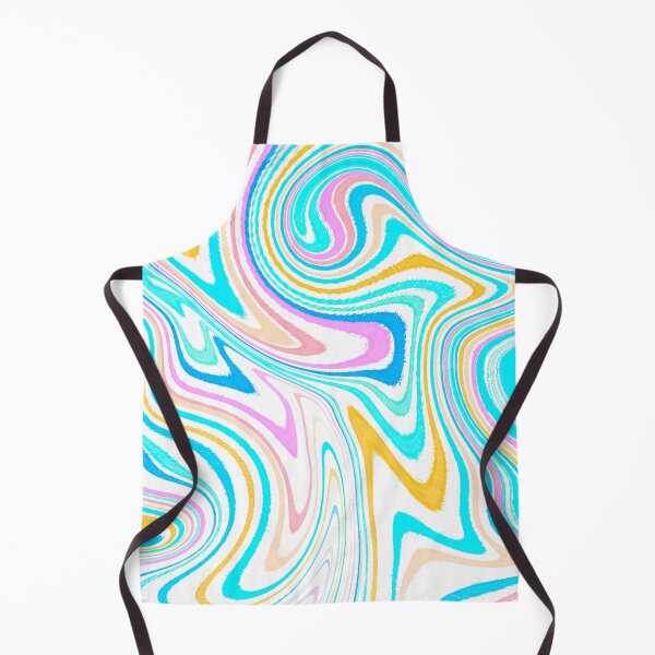Item preview, Modern Liquid Swirl Abstract Pattern Square Vibrant Neon Tones, White, Blue Tones, Orange, Pink, Blue and Pink, Multicolor Design.png designed and sold by theprintedclub.