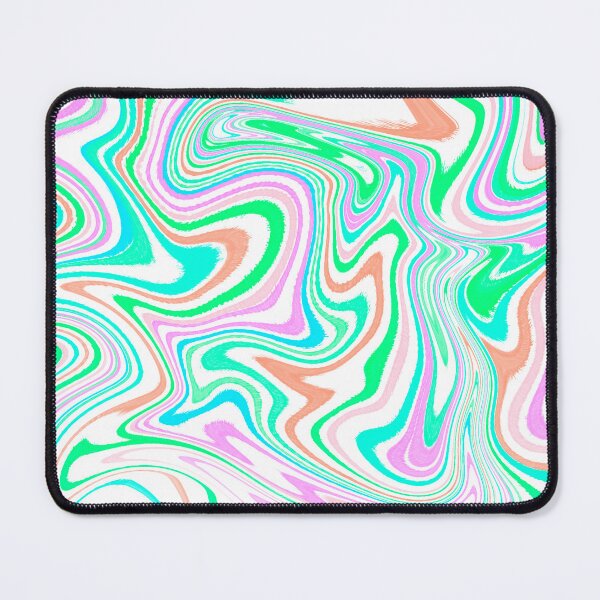 Item preview, Modern Liquid Swirl Abstract Pattern Square Vibrant Neon Tones, White, Orange, Green, Blue and Hot Pink, Multicolor Design.png designed and sold by theprintedclub.