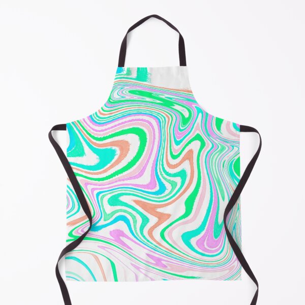 Item preview, Modern Liquid Swirl Abstract Pattern Square Vibrant Neon Tones, White, Orange, Green, Blue and Hot Pink, Multicolor Design.png designed and sold by theprintedclub.