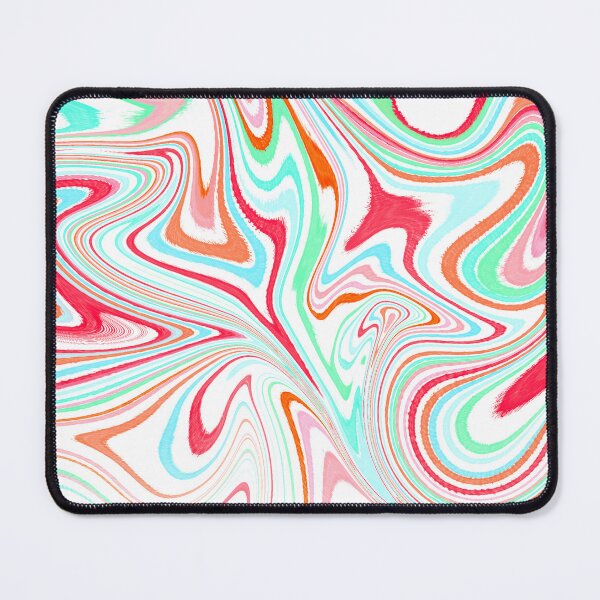 Item preview, Modern Liquid Swirl Abstract Pattern Square Vibrant Neon Tones, White, Red, Green, Blue and Orange, Multicolor Design.png designed and sold by theprintedclub.