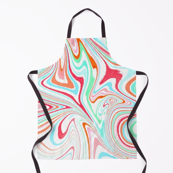 Item preview, Modern Liquid Swirl Abstract Pattern Square Vibrant Neon Tones, White, Red, Green, Blue and Orange, Multicolor Design.png designed and sold by theprintedclub.
