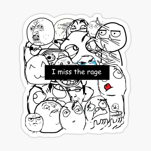 I Miss The Rage Copy And Paste Iphone "I miss the rage ( comics )" Sticker for Sale by GenZ-spirit | Redbubble