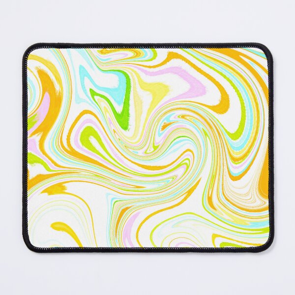 Item preview, Modern Liquid Swirl Abstract Pattern Square Vibrant Neon Tones, White, Yellow, Orange, Green, Blue and Pink, Multicolor Design.png designed and sold by theprintedclub.