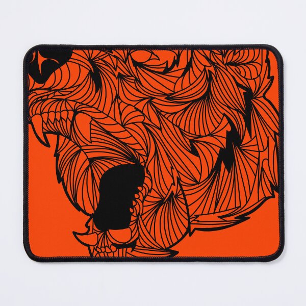 Item preview, Fiery Bear Scary with Fangs Mandala Black and White Brave Warrior designed and sold by activlifewear.