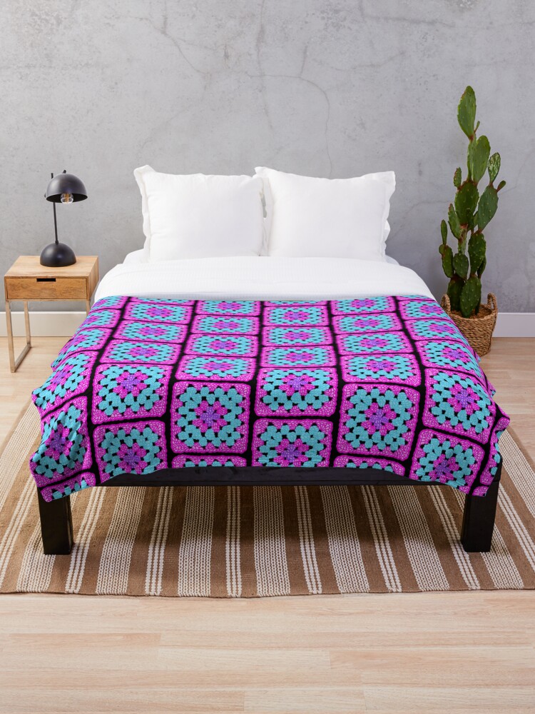 Neon discount crochet blanket