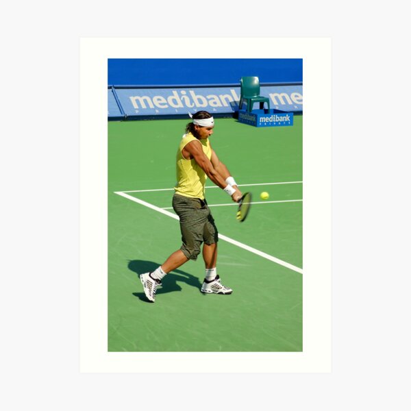 Backhand (Rafael Nadal) Art Print