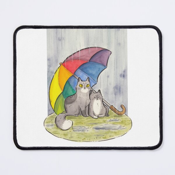 Item preview, Rainbow Umbrella and Kitties  designed and sold by kattvalk.