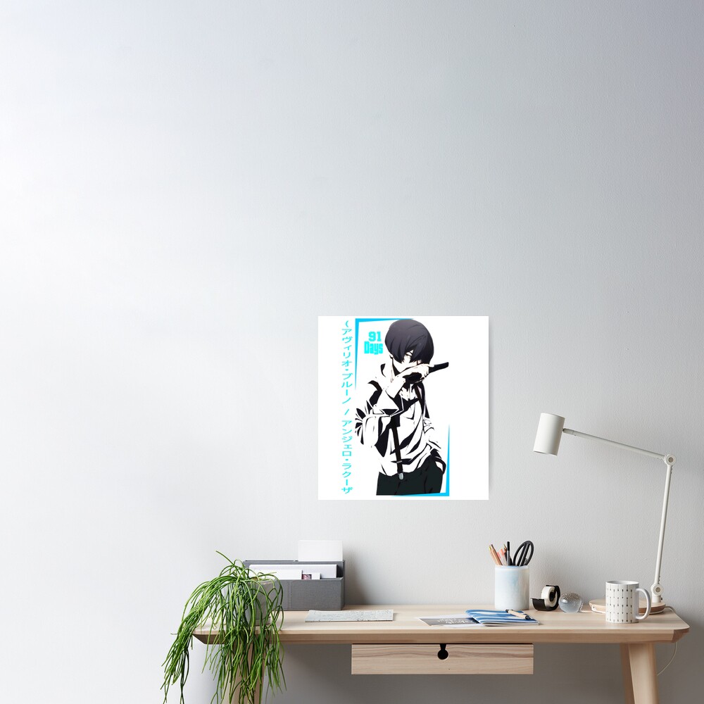 Lagusa Angelo 91 Days' Poster by Everything Anime. Displate in