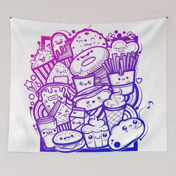 Item preview, cute cartoon fast food designed and sold by tanakax3.