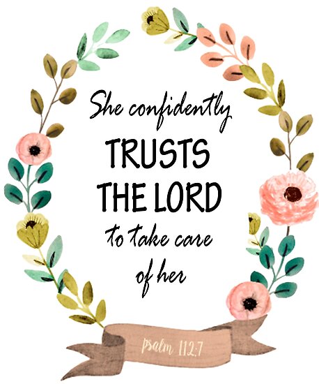  Psalm 112 7 Bible Verse Poster By Roland1980 Redbubble