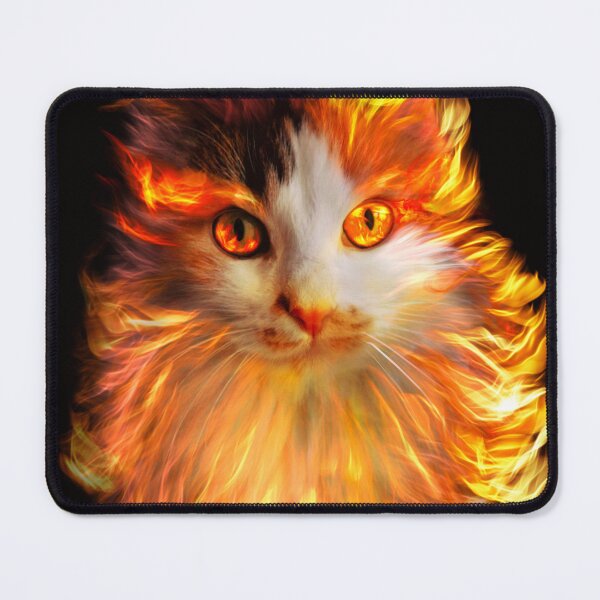 Item preview, burning cat designed and sold by giriftdesign.