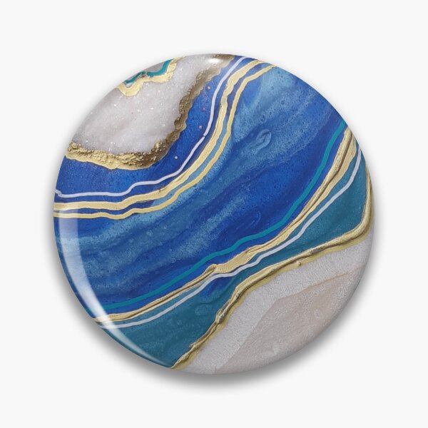 Item preview, Agate geode. Gold, Pearl, Blue, designed and sold by Sandytov.