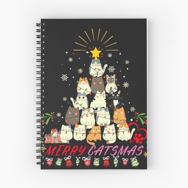 Item preview, feliz navidad, árbol de gatos divertidos, feliz catmas designed and sold by FunnyArtisan.