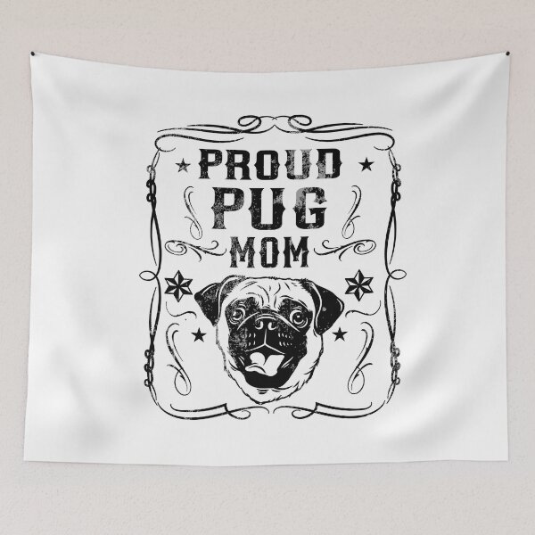 Item preview, Proud Pug Mom designed and sold by PrettyPittie Shop.
