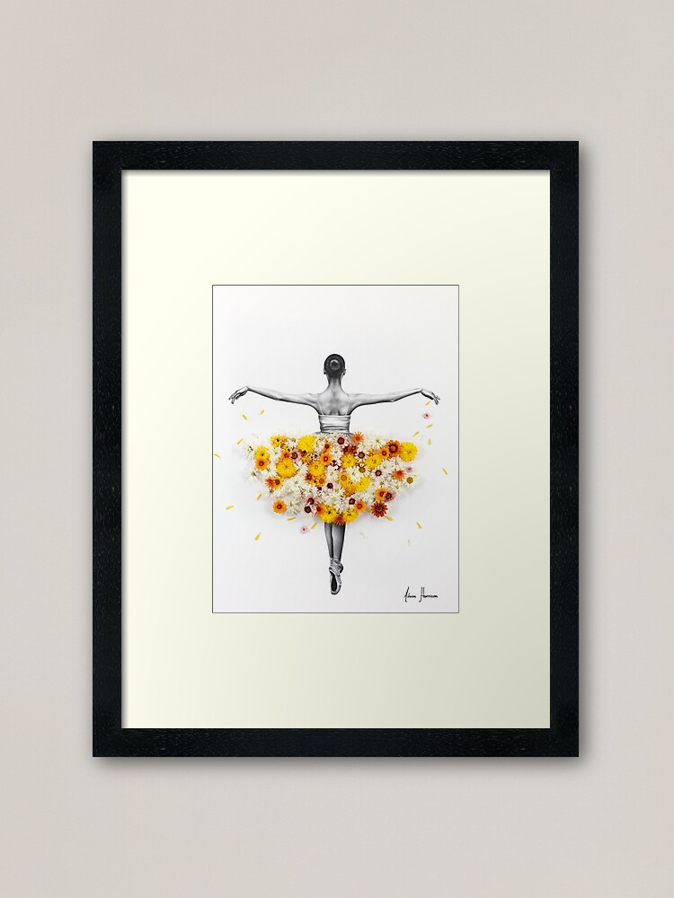 Alternate view of Flower Ballerina Framed Art Print