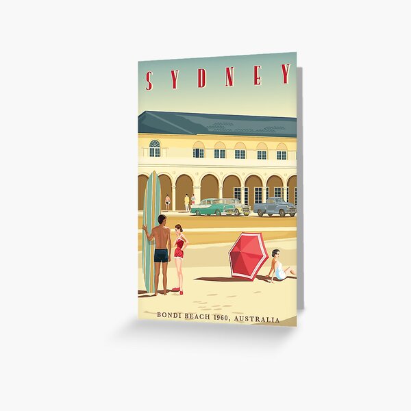 Sydney, Bondi Bathers Pavilion, 1960 Greeting Card