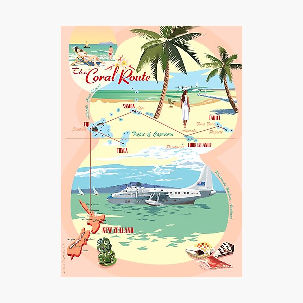 Item preview, TEAL - The Coral Route  designed and sold by contourcreative.