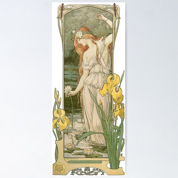 Item preview, Water Flowers (1900) - Elisabeth Sonrel designed and sold by SALON DES ARTS.