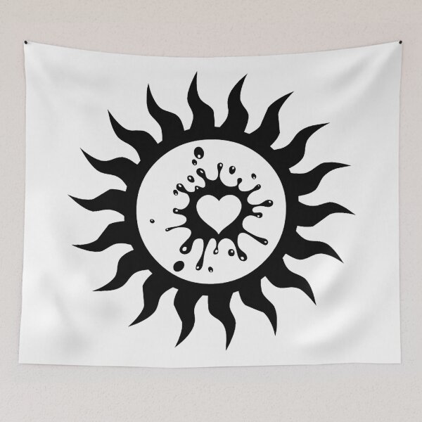 Item preview, Heart Of The Sun Tattoo (Black) designed and sold by Summer-Winter.