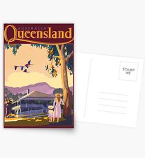 Art Deco Queensland with Queenslander House Postcards