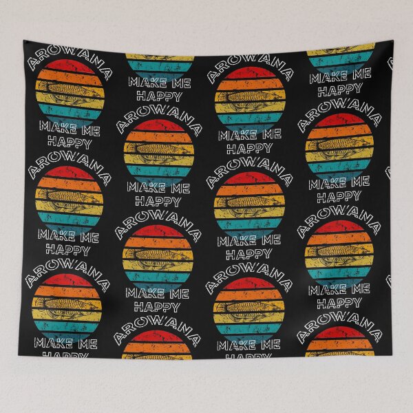 Item preview, Arowana Make Me Happy Retro Sunset designed and sold by JRRTs.