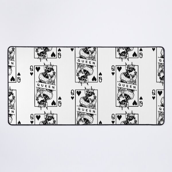 Item preview, Doberman Pinscher Queen Of Hearts Dog Playing Card Pop Art designed and sold by GrandeDuc.