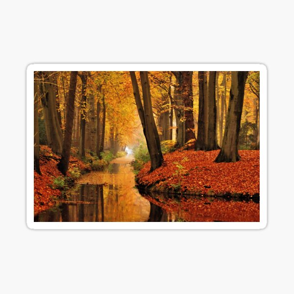 Remembering autumnal dreamland Sticker
