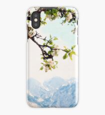 Apple Blossoms and Mountains iPhone Case