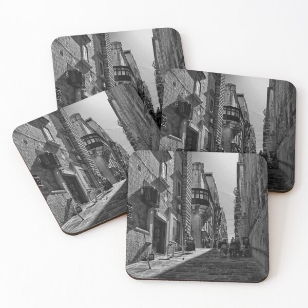 Item preview, Coffee Morning in Valletta - Monochrome designed and sold by Violaman.