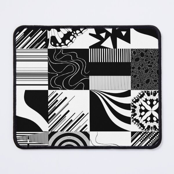 Item preview, Patchwork Patterns - Black and White designed and sold by LAEC-Shop.