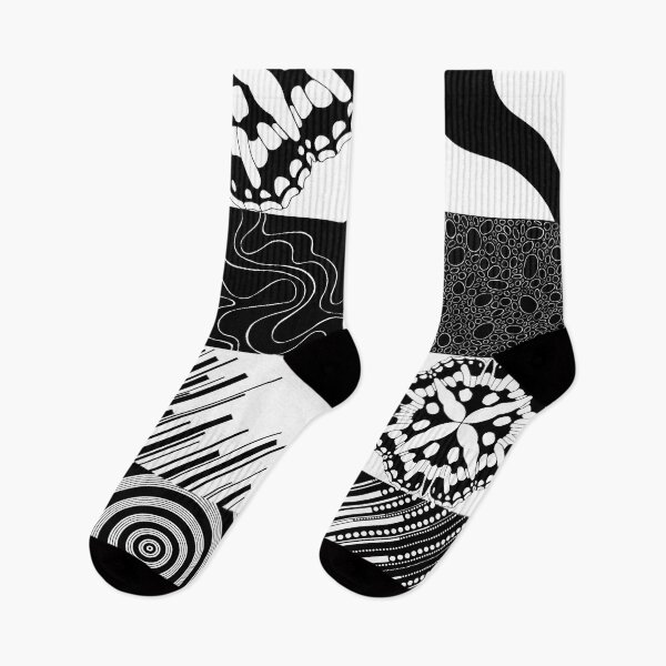 Item preview, Patchwork Patterns - Black and White designed and sold by LAEC-Shop.